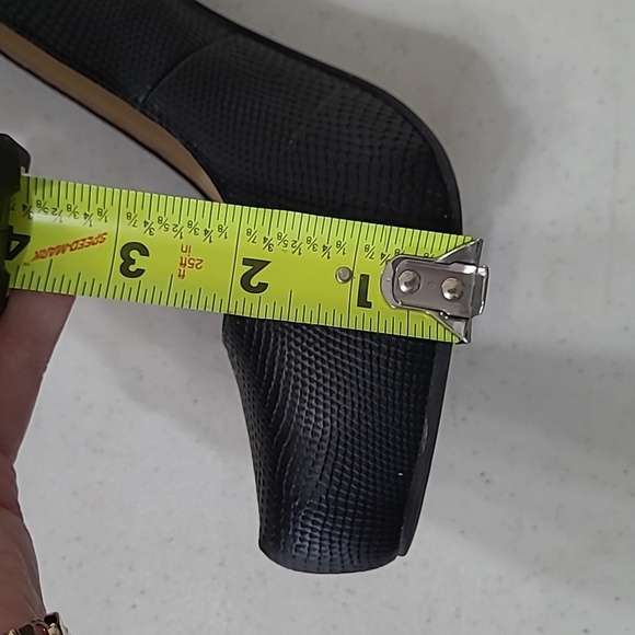 Jessica Simpson PARISAH black textured platform heels size 7 - Picture 12 of 13